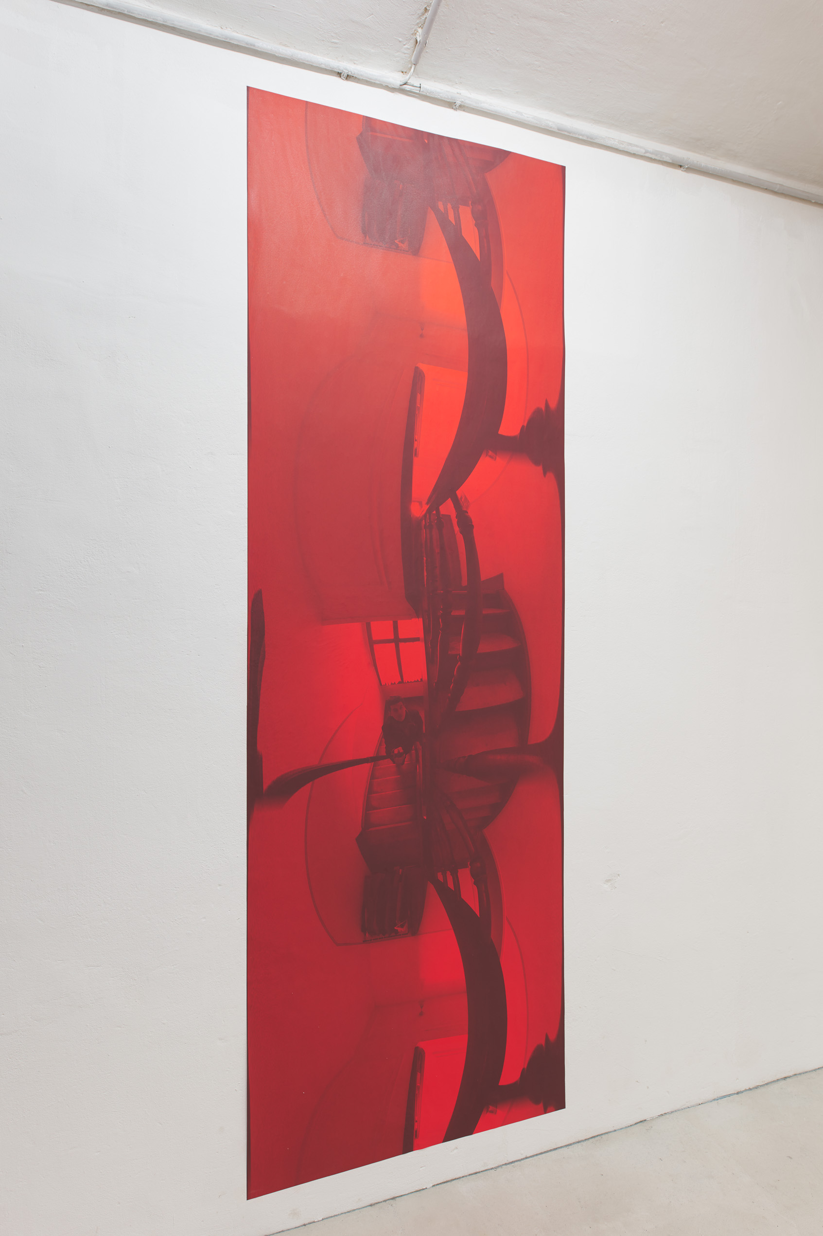 Staged Stair II, 2019,  self adhesive vinyl, 270x90cm